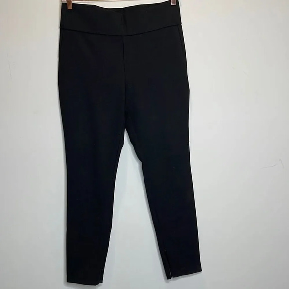 Zara Black Zipoer Leg Pants - Picture 1 of 8